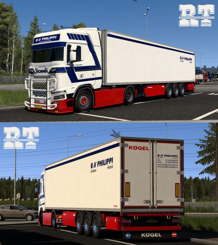 LKW WALTER INTERMODAL FLEET 包 ETS2 货柜 皮肤 组合皮肤