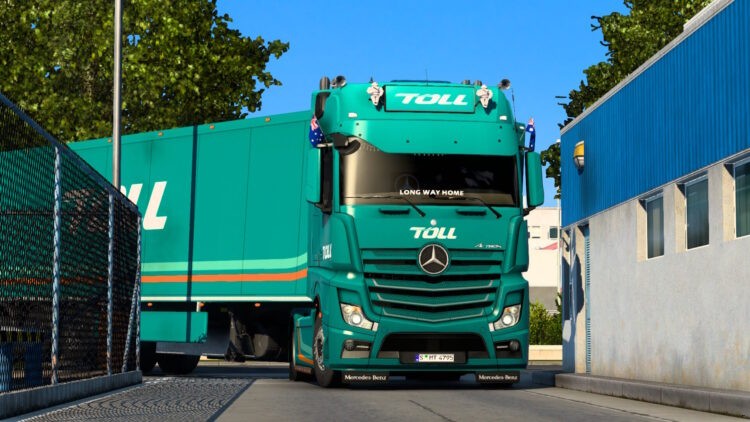 ETS2 梅赛德斯·奔驰 Toll Combo 涂装，作者：Player Thurein