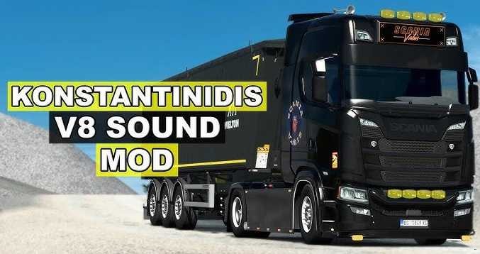 Konstantinidis V8 声音修改 v1.60 ETS2