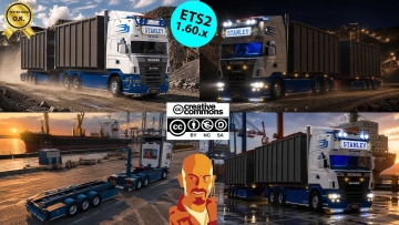 斯堪尼亚 R560 V8 拆卸式 BDF 集装箱挂车 v1.0 1.60.x ETS2