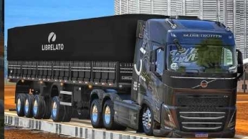 Vanderléia 散装货车挂车 4 轴 Librelato 1.60 ETS2