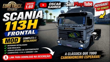 斯堪尼亚 113 正面 Oscar Gamer BQ 1.60 ETS2