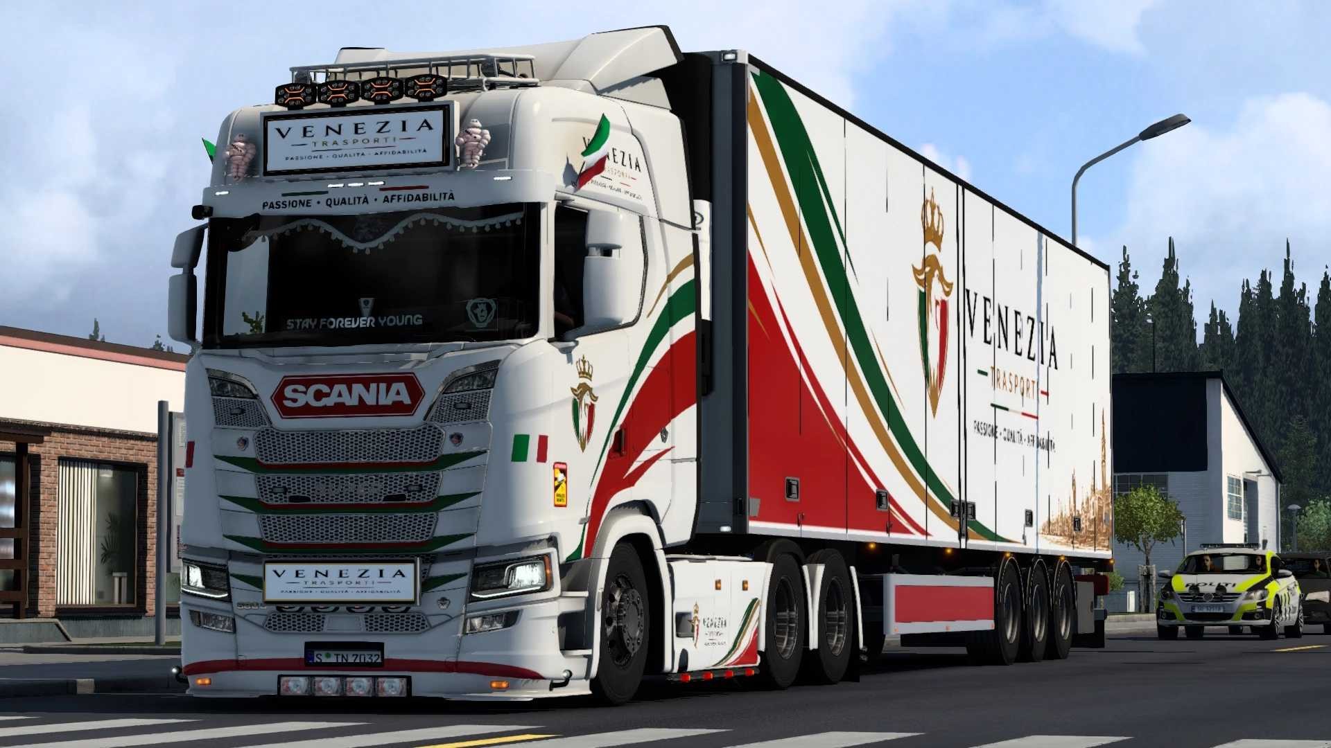 VENEZIA 斯堪尼亚组合皮肤，由玩家 Thurein 制作 v1 ETS2