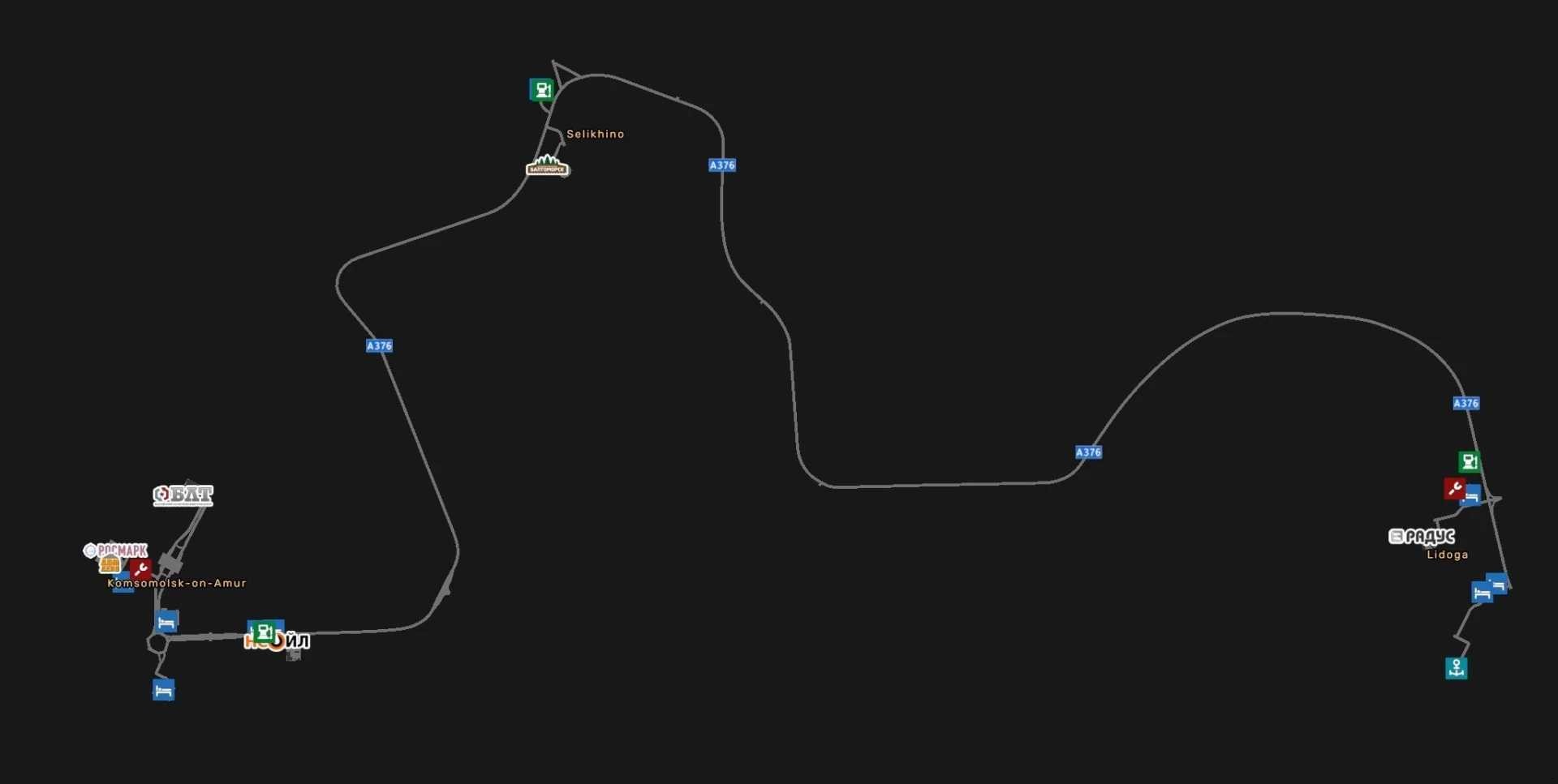 阿穆尔地图 v1.0.2 ETS2