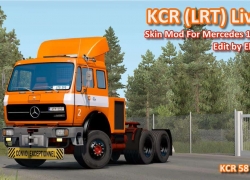 ECRALIZER V1.0卡车皮肤的KCR LIVERY FOR MERCEDES 1632 NG（内置模板）