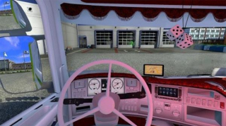 红色和白色的室内50 k ETS2斯堪尼亚V1.0