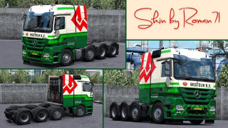 奔驰ACTROS MP3 WESTDIJK容积卡车的皮肤