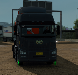 ETS2_解放J6P10X4红色自卸车