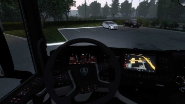 斯堪尼亚红色仪表盘 v1.0 ETS2