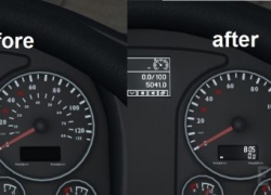 [Matr] SCS MAN TGX E6 –不带MPH刻度的车速表