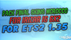 PACK MOROCCO SKINS 2.8 IRIZAR I6 - ETS2 1.35 MOD
