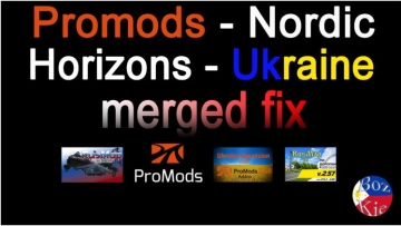 Promods 2.8x Nordic Horizo​​ns 乌克兰（合并）修复 v1
