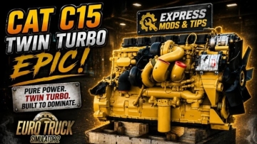 CAT C15 双涡轮真实发动机包 ETS2 500 600 700 850hp 真实声音