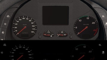 依维柯 Hi Way 逼真转速表，最高可达 2500 rpm
