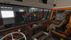 DAF F241插件方向盘和内部配件V1.5室内