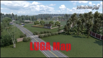 Luga 地图 v1.0 1.60 ETS2