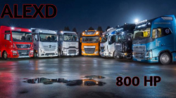 ALEXD所有卡车V1.3 ETS2 800马力的发动机