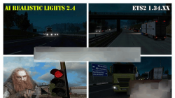 AI现实灯光V2.4 ETS2 1.34x