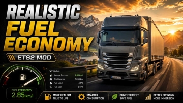 逼真的油耗 v1.0.0.0 ETS2