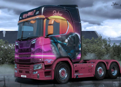 小丑下一代斯堪尼亚皮肤1.36.X TRUCK SKIN