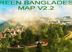 绿色孟加拉地图V2.2 1.36.X ETS2