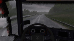 现实RAINREFLECTIONS &没有RAINSTRIPES ETS2 1.35国防部
