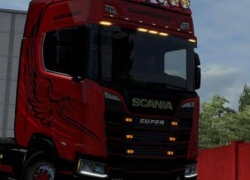 改进和返工SCANIA 2016 V8股票声音V1.0