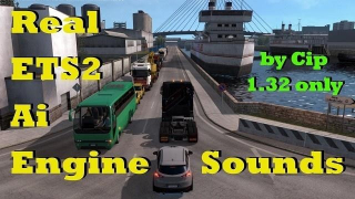 真正的人工智能交通引擎声音ETS2 V1.0国防部