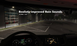 现实的改进的雨声音- ETS2 1.35 &国防部