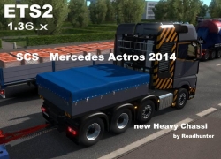 梅赛德斯·阿特罗斯2014重型Chassi 8×4 +拖车1.36 ETS2