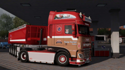1.33 xDAF &拖车罗尼CEUSTERS运输。卡车