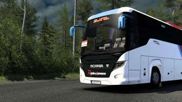 斯堪尼亚 Touring 6×2 HD 2026 V3 巴士 Mod ETS2 v1.60 ETS2